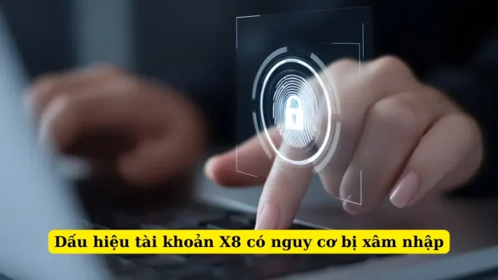 Dấu hiệu tài khoản X8 có nguy cơ bị xâm nhập