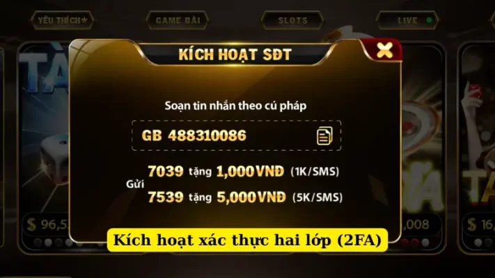 Kích hoạt xác thực hai lớp (2FA)